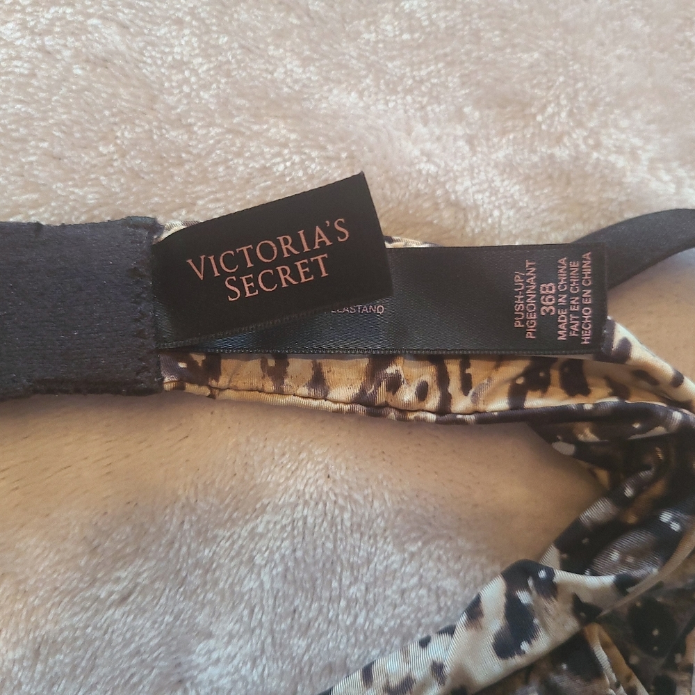 Vs Silver Sequins, Leopard Print Bra - image 5